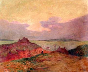 Twilight on the Golf of Morbihan Artwork by Ferdinand du Puigaudeau