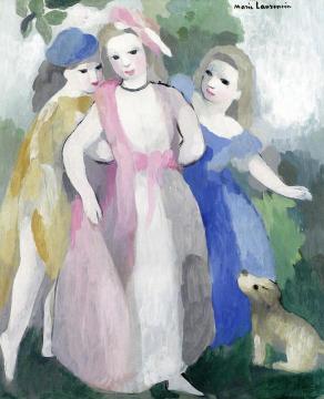 Three Girls Artwork by Marie Laurencin
