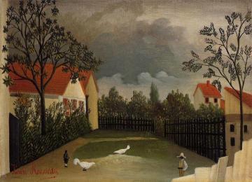 The Poultry Yard Artwork by Henri Rousseau