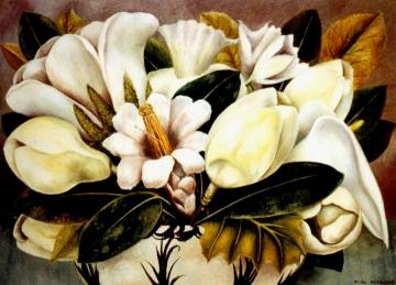 Magnolias Artwork by Frida Kahlo