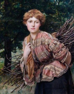 The Gamekeeper's Daughter Artwork by Valentine Cameron Prinsep