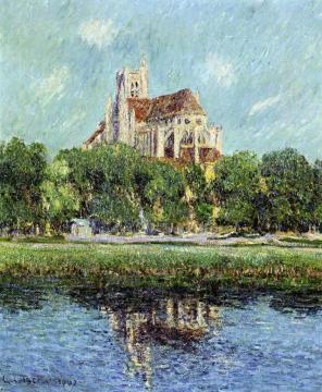 Auxerre Cathedral Artwork by Gustave Loiseau