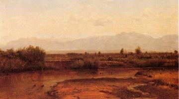 On The Cache la Poudre River, Colorado Artwork by Thomas Worthington Whittredge