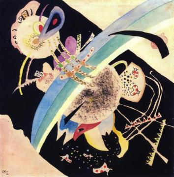 Study for "Circles on Black" Artwork by Wassily Kandinsky
