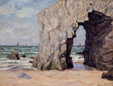 L'Arche de Port blanc presq L'Ile de Quiberon Artwork by Maxime Maufra