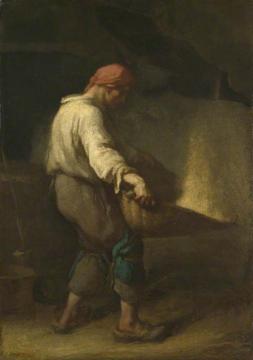 The Winnower Artwork by Jean-François Millet