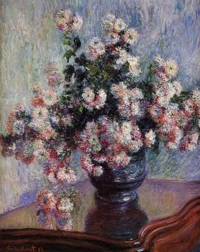 Chrysanthemums Artwork by Claude Oscar Monet