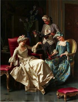 Admiring The Gift Artwork by Pio Ricci