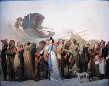 L'incroyable parade Artwork by Louis Leopold Boilly