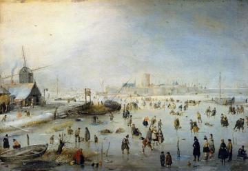 Winter Landscape Artwork by Hendrick Avercamp