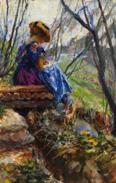 Early Spring (vorfrühling) Artwork by Ferdinand Max Bredt