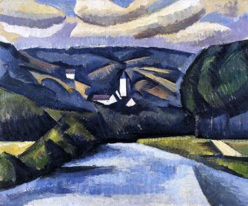 The Road, La Ferté-sous-Juarre Artwork by Roger de la Fresnaye