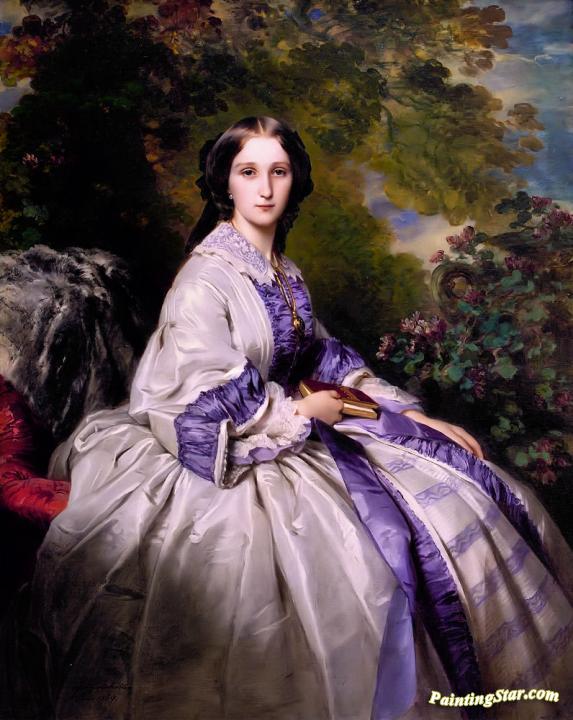 Countess Alexander Nikolaevitch Lamsdorff Artwork by Franz Xavier Winterhalter