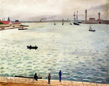 Port Scene Artwork by Albert Marquet