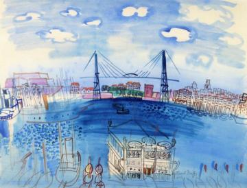 View of the Port of Marseille Artwork by Raoul Dufy