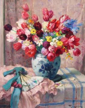 Tulips Artwork by Fernand Toussaint