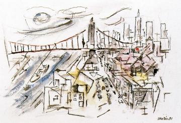 From New York Hospital Artwork by John Marin