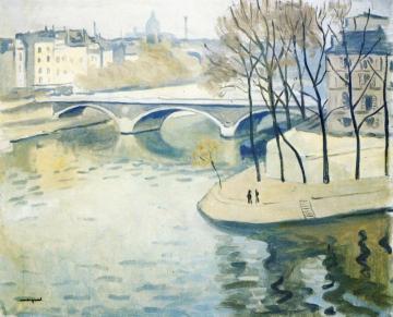 The Ile Saint Louis And The Pont De La Tournelle Artwork by Albert Marquet