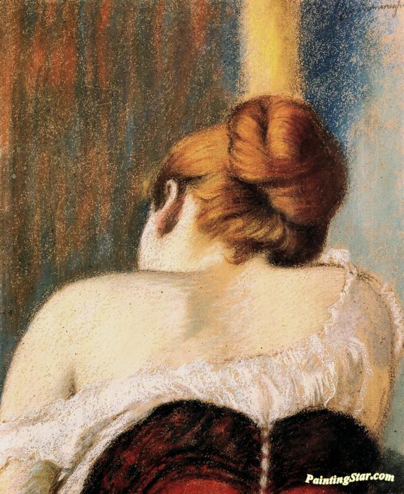 Woman in Corset Artwork by Federico Zandomeneghi