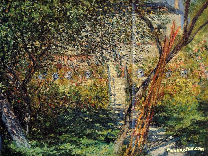 Monet's Garden at Vetheuil Artwork by Claude Oscar Monet