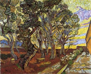 The Garden Of The Asylum In Saint-remy Artwork by Vincent Van Gogh