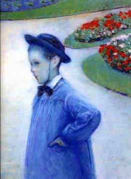 Camille Daurelle in the Park at Yerres Artwork by Gustave Caillebotte