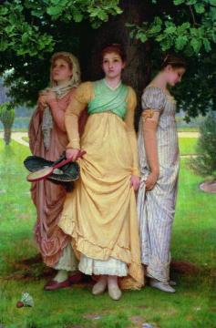 A summer shower Artwork by Charles Edward Perugini