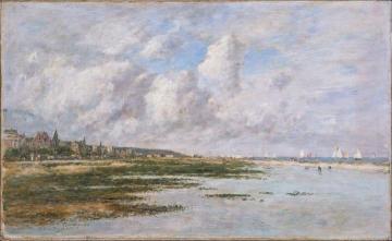 Deauville at Low Tide Artwork by Eugène-Louis Boudin