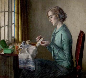 The Manicure Artwork by Harold Knight