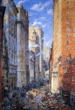 Broad Street Canyon, New York Artwork by Colin Campbell Cooper