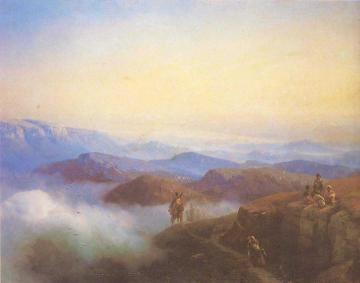 Range of the Caucasus mountains Artwork by Ivan Constantinovich Aivazovsky