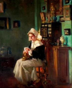 Mujer Esperando Artwork by Jose Bardasano Baos