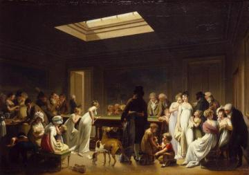 Game of Billiards Artwork by Louis Leopold Boilly