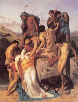 Zenobia found by shepherds on the banks of the Araxes Artwork by William Adolphe Bouguereau