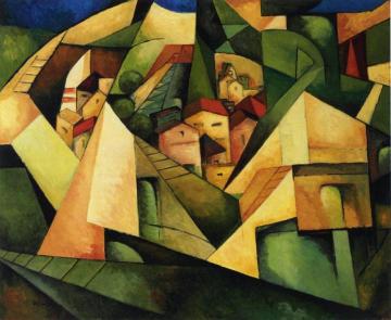 Cubist Landscape Artwork by Albert Gleizes
