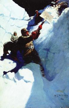 From An Upper Snow Platform Artwork by Newell Convers (N.C.) Wyeth