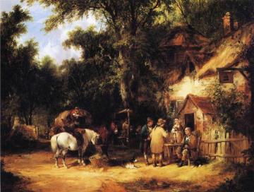 At the Bell Inn, Cadnam, New Forest Artwork by William Shayer Snr