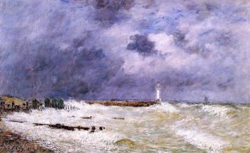 Le Havre, Heavy Winds Off Of Frascati Artwork by Eugène-Louis Boudin