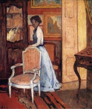 The Blue Skirt Artwork by Georges D'espagnat