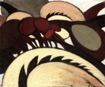 Team of Horses Artwork by Arthur Dove