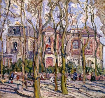 At Park Montsouris Artwork by Abraham A. Manievich