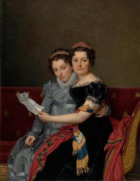 The Sisters Zénaïde And Charlotte Bonaparte Artwork by Jacques Louis David