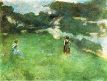 The Hermit Thrush Artwork by Thomas Wilmer Dewing