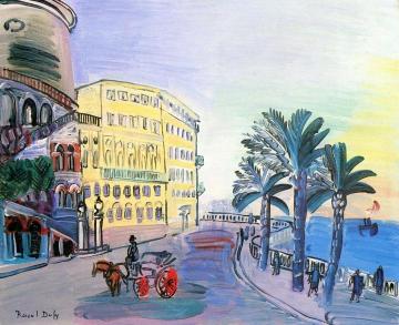 The Hotel Suisse In Nice And A Turn In "rauba Capeu" Artwork by Raoul Dufy