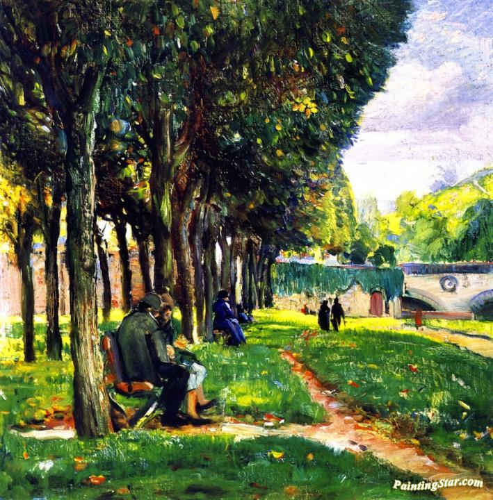 The Park In Vernon, France Artwork by Joseph Kleitsch