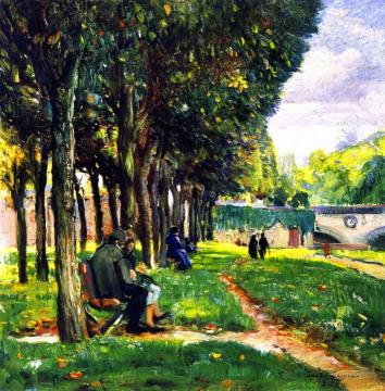 The Park In Vernon, France Artwork by Joseph Kleitsch