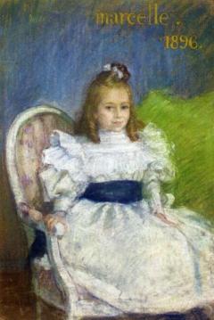 Portrait of Marcelle Mezieres, Nine Years Old Artwork by Henri Lebasque