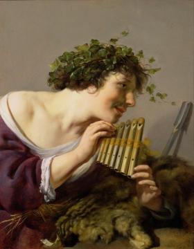 Pan Playing his Pipes Artwork by Paulus Moreelse