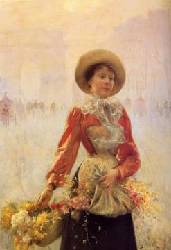 Flower Girl Artwork by Julius LeBlanc Stewart