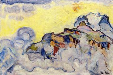 The Jungfraumassiv from Murren Artwork by Ferdinand Hodler